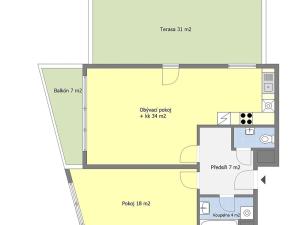 Prodej bytu 2+kk, Praha - Dolní Počernice, Černodolská, 64 m2