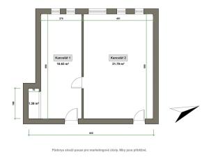 Prodej obchodního prostoru, Vsetín, Na Příkopě, 52 m2