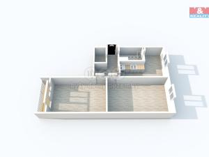 Pronájem bytu 2+1, Krupka - Maršov, Karla Čapka, 63 m2