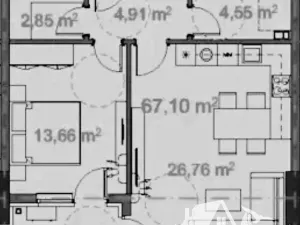 Prodej bytu 2+kk, Burgas, Bulharsko, 67 m2
