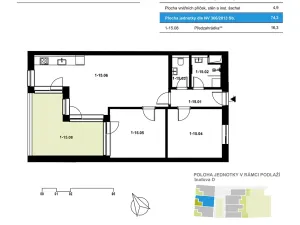 Prodej bytu 3+kk, Brno, Nové sady, 74 m2