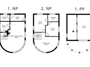 Pronájem rodinného domu, Zdiby, Pod Hájem, 157 m2