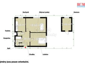 Pronájem bytu 2+1, Červené Poříčí, 60 m2