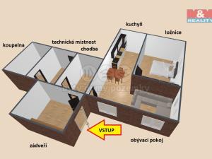 Pronájem bytu 2+kk, Lično - Ostašovice, 70 m2