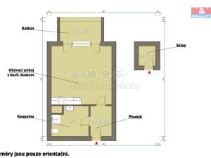 Pronájem bytu 1+kk, Plzeň, Měděná, 40 m2