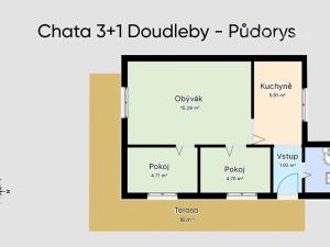 Prodej chaty, Doudleby, 43 m2