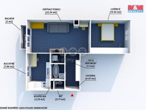 Pronájem bytu 2+1, Plzeň - Východní Předměstí, náměstí Generála Píky, 52 m2