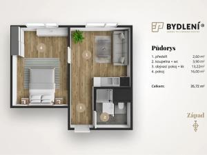 Prodej bytu 1+1, Duchcov, Osecká, 36 m2