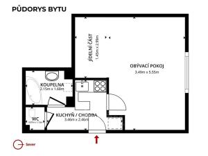 Prodej bytu 1+kk, Praha - Vršovice, Ukrajinská, 34 m2