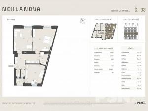 Prodej bytu 3+kk, Praha - Vyšehrad, Neklanova, 90 m2