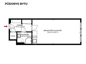 Pronájem bytu 1+kk, Praha - Vysočany, Freyova, 32 m2