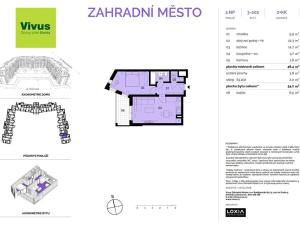 Prodej bytu 2+kk, Praha - Záběhlice, Želivecká, 54 m2