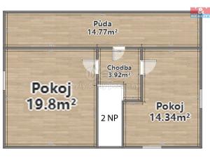 Pronájem rodinného domu, Němčice, 70 m2