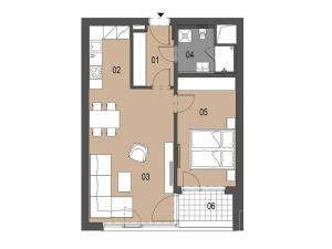 Prodej bytu 2+kk, Praha - Smíchov, Holečkova, 53 m2