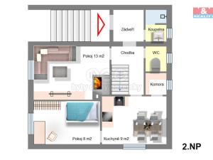 Prodej chaty, Černé Voděrady, 97 m2