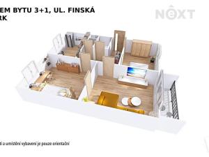 Pronájem bytu 3+1, Šumperk, Finská, 70 m2
