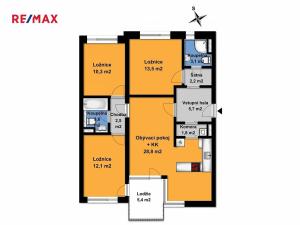 Pronájem bytu 4+kk, Velký Osek, U hřiště, 84 m2