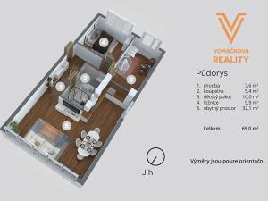 Prodej bytu 3+kk, Praha - Záběhlice, Mečíková, 65 m2