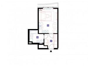 Pronájem bytu 1+kk, Praha - Stodůlky, Mukařovského, 30 m2