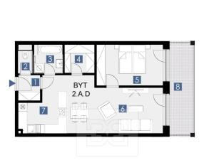 Pronájem bytu 2+kk, Horoměřice, Velvarská, 59 m2