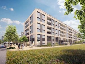 Prodej bytu 1+kk, Praha - Hlubočepy, náměstí Olgy Scheinpflugové, 33 m2