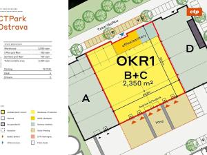 Pronájem skladu, Ostrava, Krmelínská, 2500 m2