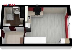 Pronájem bytu 1+kk, Plzeň, Štefánikova, 30 m2