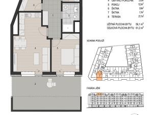 Prodej bytu 2+kk, Plzeň, 61 m2