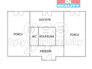 Prodej bytu 2+1, Česká Třebová, Riegrova, 49 m2