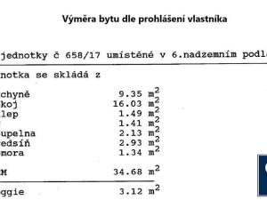 Prodej bytu 1+1, Brno - Komín, ulice Čoupkových, 32 m2