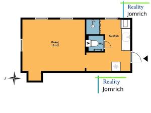 Pronájem bytu 1+kk, Liberec, nám. Sokolovské, 30 m2