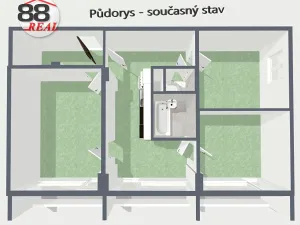 Prodej bytu 3+1, Klášterec nad Ohří, Mírová, 62 m2