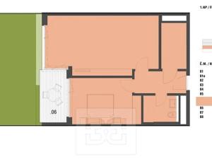 Pronájem bytu 2+kk, Praha - Modřany, Na Komořsku, 59 m2