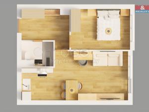 Prodej bytu 2+kk, Benátky nad Jizerou - Benátky nad Jizerou II, Na Burse, 39 m2