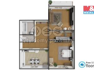 Pronájem bytu 2+1, Nové Město na Moravě, Budovatelů, 68 m2
