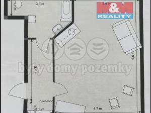 Pronájem bytu 1+kk, Soutice, 40 m2