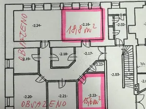 Pronájem kanceláře, Smržovka, Na Kopečku, 19 m2