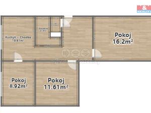 Prodej bytu 2+1, Plzeň - Lobzy, Polední, 61 m2