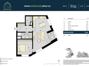 Prodej bytu 2+kk, Praha, Střížkovská, 71 m2