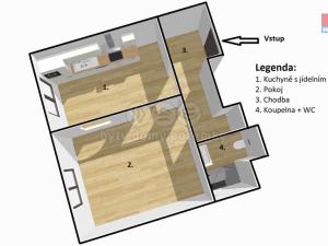 Pronájem bytu 1+1, Příbram - Příbram VII, Edvarda Beneše, 38 m2