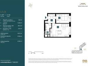 Prodej bytu 2+kk, Brno, Nad Pisárkami, 57 m2