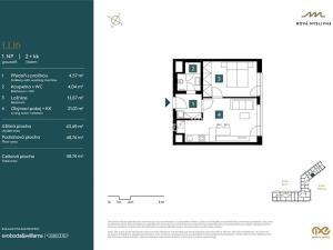 Prodej bytu 2+kk, Brno, Nad Pisárkami, 48 m2