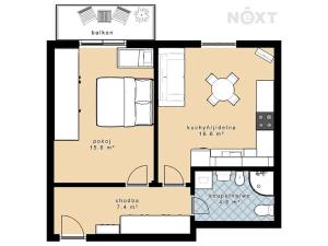Prodej bytu 2+kk, České Budějovice, Riegrova, 43 m2