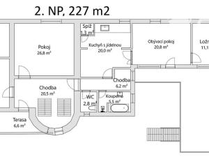Prodej rodinného domu, Horní Loučky, 370 m2