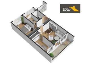 Prodej bytu 3+1, Pardubice, Kosmonautů, 63 m2