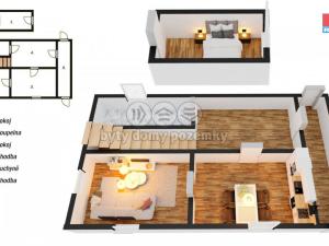 Pronájem bytu 2+1, Trpín, 49 m2
