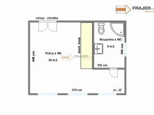 Pronájem bytu 1+kk, Uhlířské Janovice, Václavské náměstí, 26 m2