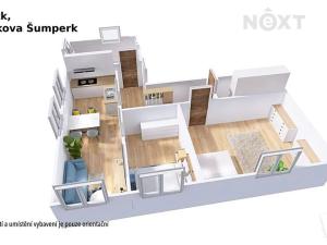 Prodej bytu 3+kk, Šumperk, Myslbekova, 65 m2