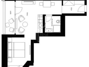 Pronájem bytu 1+kk, Praha - Holešovice, Tusarova, 37 m2