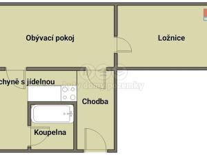 Pronájem bytu 2+1, Borovany, Nová, 65 m2